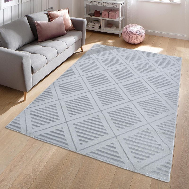 Elements Yumuşak Dokulu İskandinav Dokuma Gri Salon Halısı Mutfak Halısı Koridor Halısı Yolluk 06A_PA48
