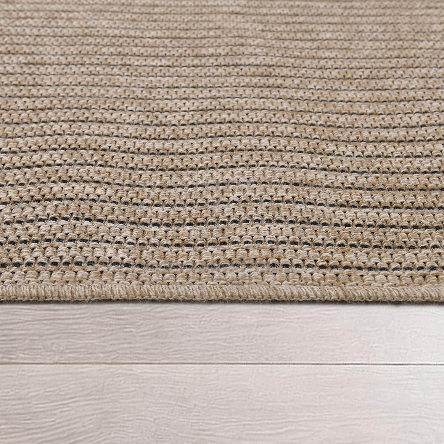 Avanos Modern Kahve Hasır Dokuma Jüt Sisal Kilim Yıkanabilir Balkon Bahçe Mutfak Halı 8042A