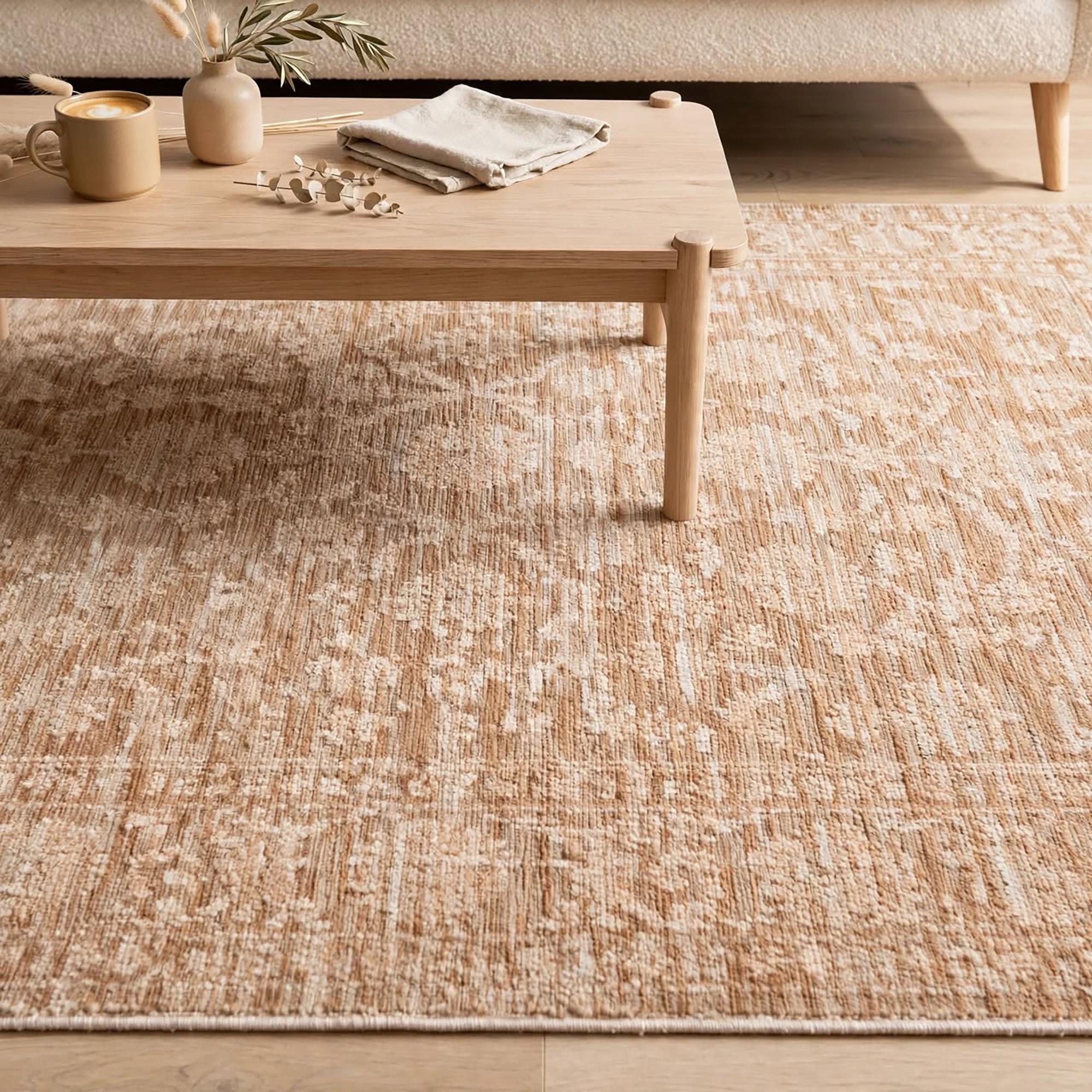 Sound Vintage Modern Dokuma Halı – Salon Oturma Odası Yatak Odası Antre Dekoratif Kiremit Halı 0238A